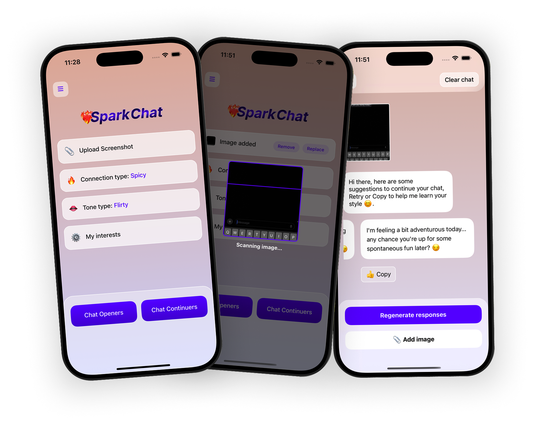 Spark Chat screenshots